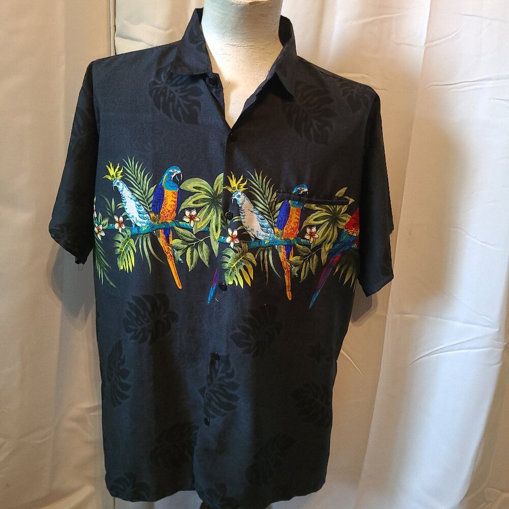 Mens Creations S/S button front Hawaiian shirt - L